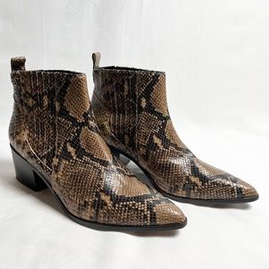 Snake skin Booties
